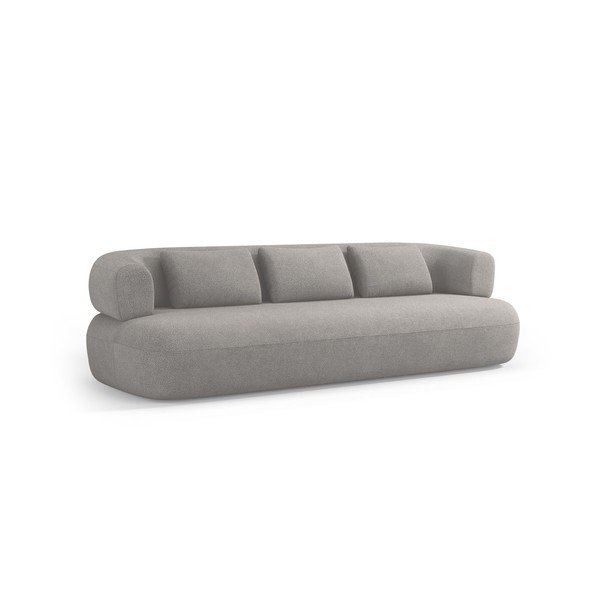 Svijetlo siva sofa od bouclé tkanine 200 cm Jenny – Micadoni 