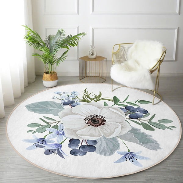 Periv/pogodan za robotski usisavač okrugli tepih ø 100 cm Comfort – Mila Home-image-1