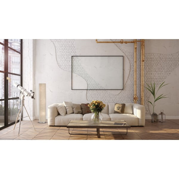 Bež stojeća svjetiljka s tekstilnim sjenilom (visina 110 cm) Thor – Fischer & Honsel-image-2