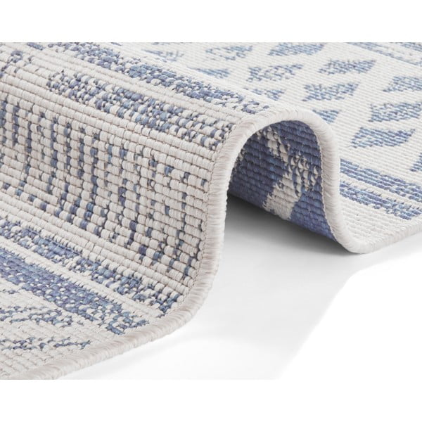 Plavo-krem vanjski tepih NORTHRUGS Biri, 80 x 250 cm-image-2