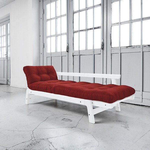 Sofa na razvlačenje Karup Step White / Passion Red-image-2