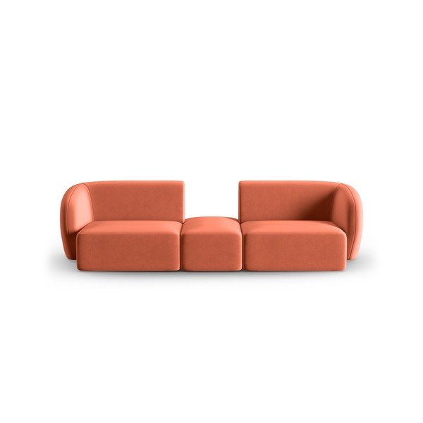 Ružičasta baršunasti sofa 246 cm Paolo – Milo Casa