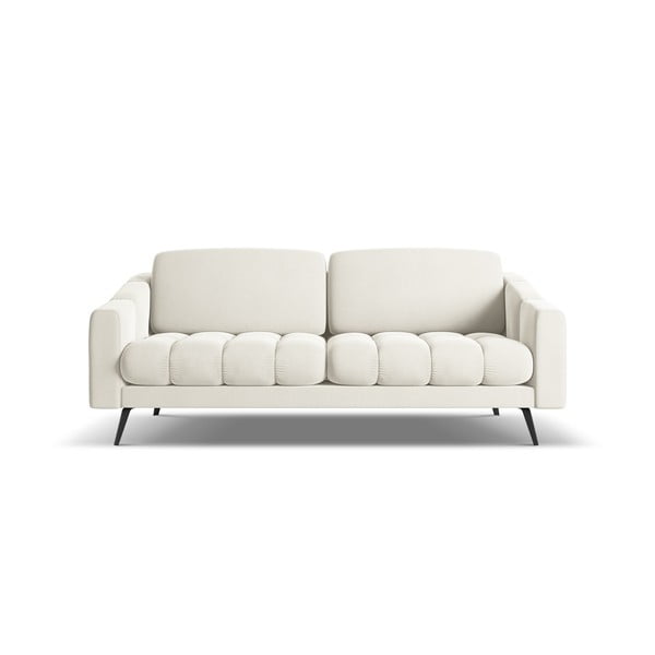 Bijela baršunasti sofa 202 cm Nalu – Makamii
