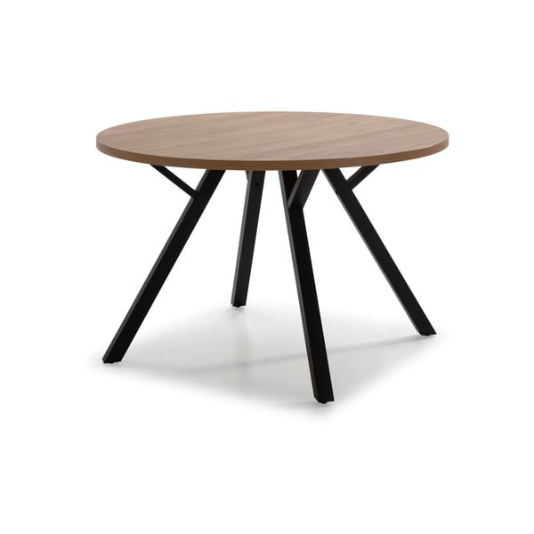 Okrugli blagovaonski stol u dekoru hrasta ø 120 cm Beni - Marckeric-image-1