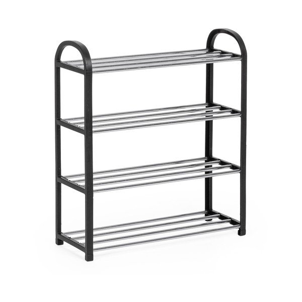 Crni plastični stalak za cipele 50,5x57x19 cm Hallfrid – Yes Everyday