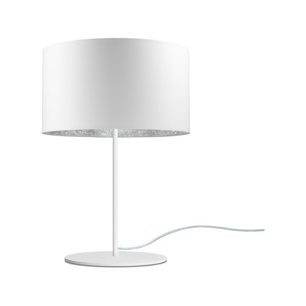 Bijela stolna lampa Sotto Luce MIKA Silver M, ⌀ 36 cm