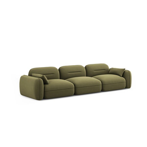 Zelena baršunasta sofa 320 cm Audrey – Interieurs 86-image-2