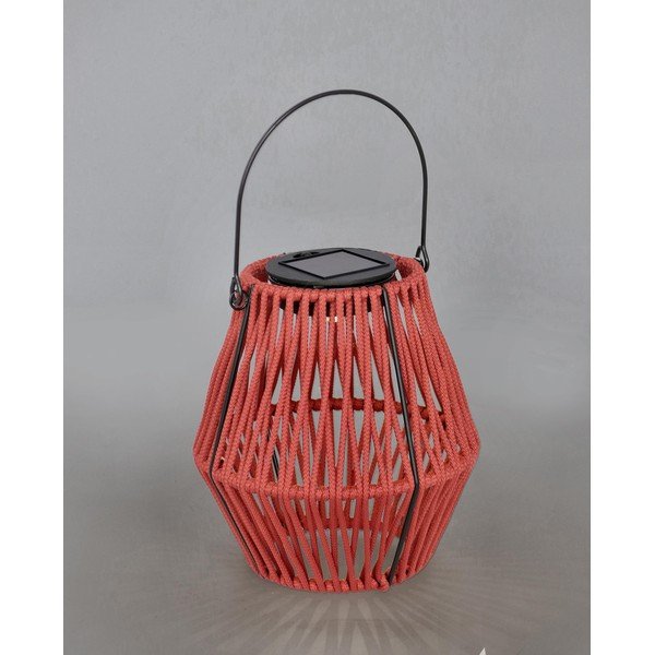 Crvena LED lanterna sa solarnim panel (visina 17 cm) Juny – Yes Everyday-image-1