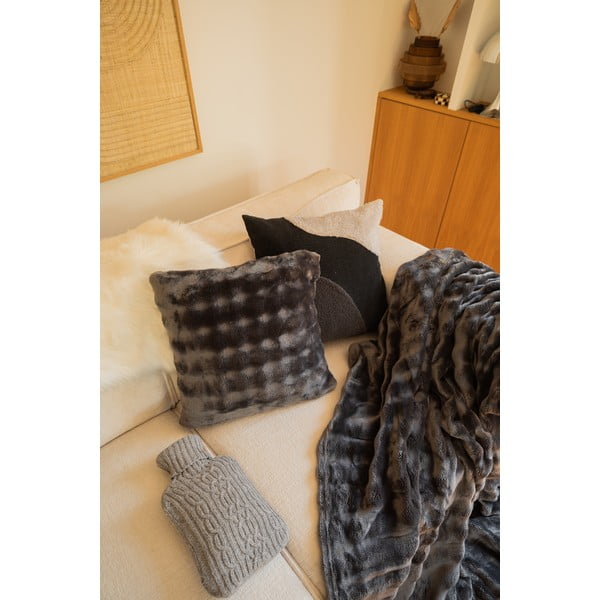 Siva deka od mikropliša 150x200 cm Wave – Tiseco Home Studio-image-1