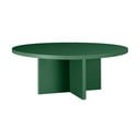 Tamno zeleni okrugao stolić za kavu ø 100 cm Pausa – Really Nice Things