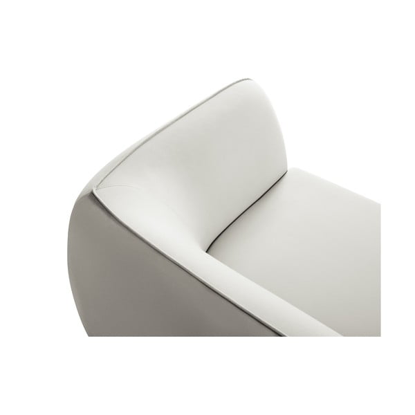 Bež baršunasti sofa 190 cm Lando – Micadoni Home-image-4