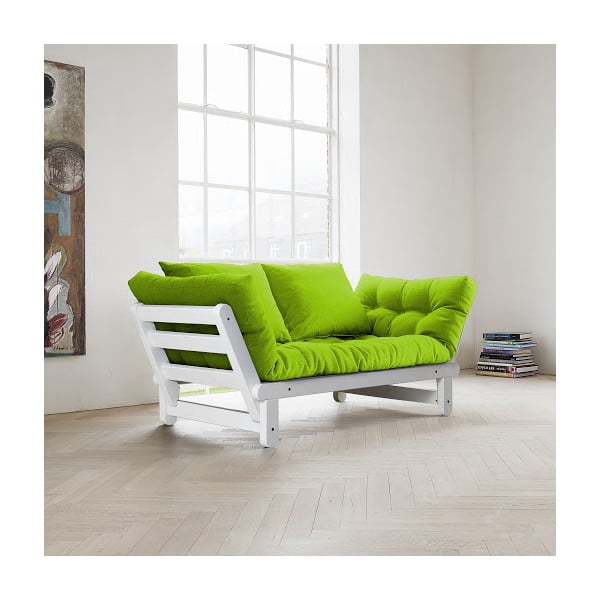 Sofa na razvlačenje Karup Beat White / Lime-image-1
