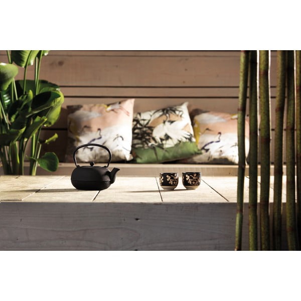 Crni porculanski/od lijevanog željeza servis za čaj Sichuan – Bredemeijer-image-3