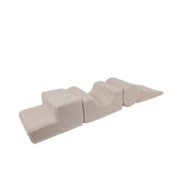 Sivi tekstilni set mekanih igrački od pjene 45x170x30 cm Montessori – Meowbaby-image-2