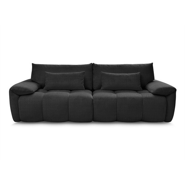 Crna sofa od šenila 264 cm Ivane – Bobochic Paris-image-1