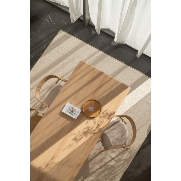 Blagovaonski stol od punog hrasta 90x200 cm Derven – Gazzda-image-4