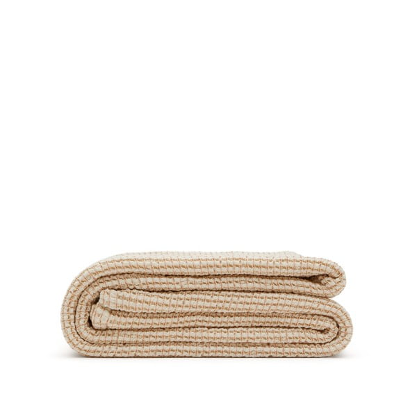 Bež pamučan prekrivač 180x260 cm Senara – Kave Home-image-2