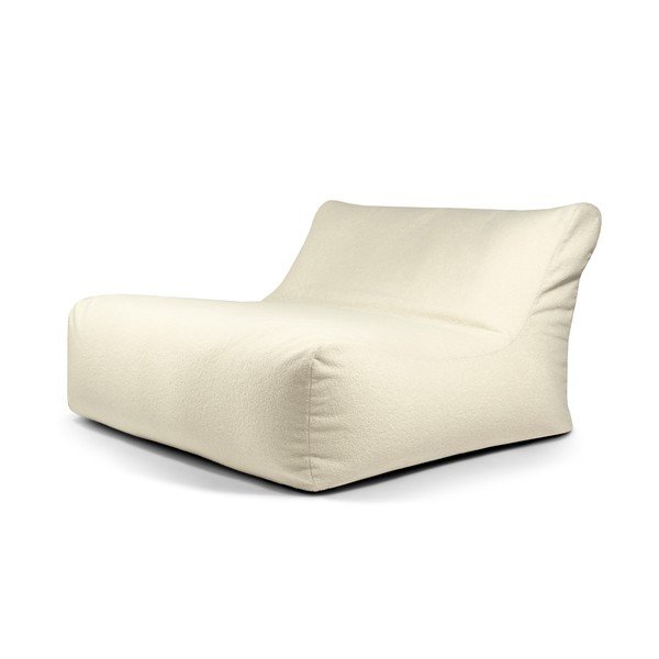 Krem vreća za sjedenje od bouclé tkanine Sofa Lounge – SLOWDOWN