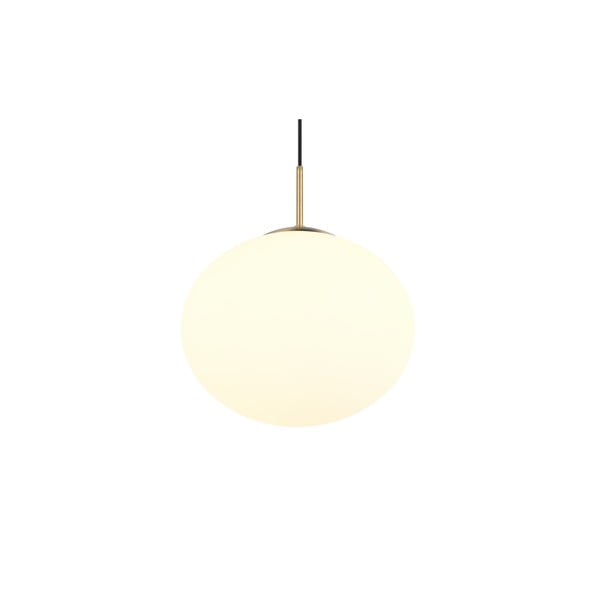 Bijela/u zlatnoj boji viseća svjetiljka sa staklenim sjenilom ø 30 cm Fomento – Trio-image-3