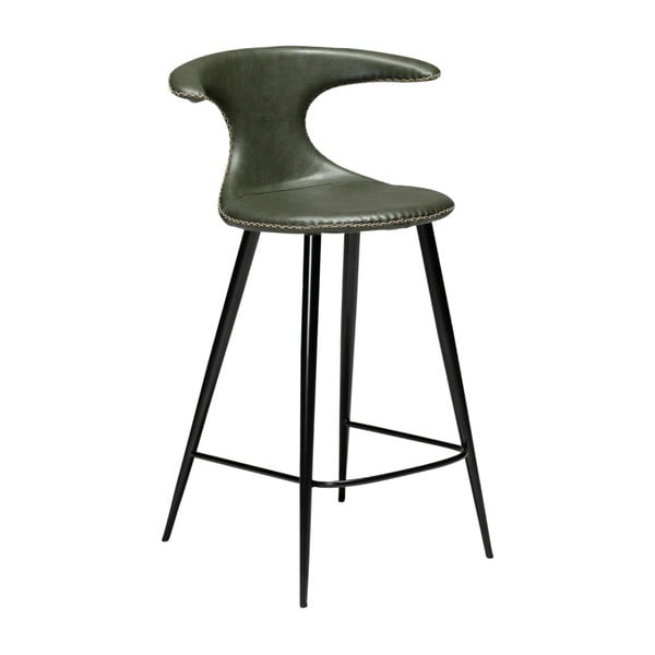 Tamnozelena barska stolica od eko kože DAN-FORM Denmark Flair
