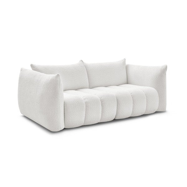 Bijela sofa od bouclé tkanine 234 cm Azra – Bobochic Paris-image-2
