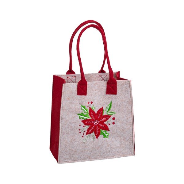 Poklon vrećica s božićnim motivom 23x12 cm Poinsettia – Casa Selección