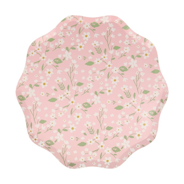 Papirnati jednokratni tanjuri u setu 12 kom Ditsy – Meri Meri-image-1