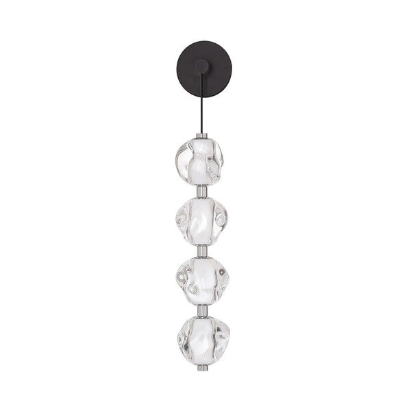 Mat crna metalna LED zidna lampa Ifos – Nova Luce