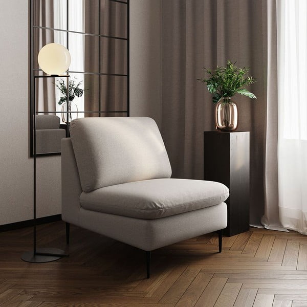 Bež fotelja Belle – Rodier-image-1