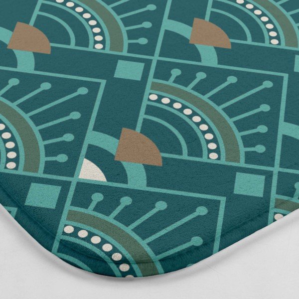 Petrolej zelena kupaonska prostirka za WC 45x45 cm Imperia – douceur d'intérieur-image-2