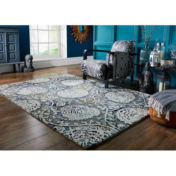 Sivi ručno tkani tepih Flair Rugs Soho Vega, 120 x 170 cm-image-3