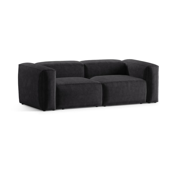 Tamno siva sofa od samta 224 cm Bergamo – Cosmopolitan Design-image-2