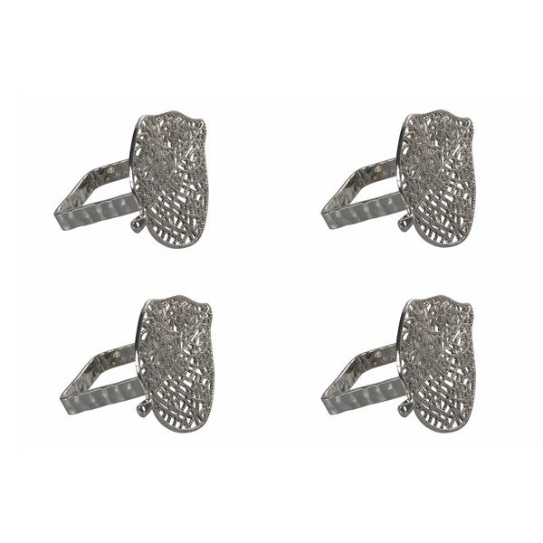 Set od 4 metalna prstena za salvete u srebrnoj boji Villa d'Este Argento-image-4
