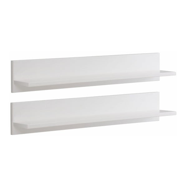 Bijela zidna polica od punog borovog drveta Støraa Salento-image-1