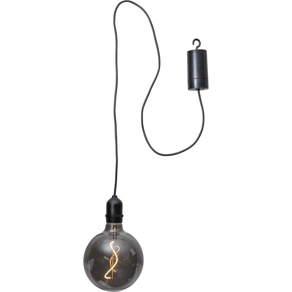 Crna vanjska LED svjetiljka Star Trading Glassball, duljina 1 m