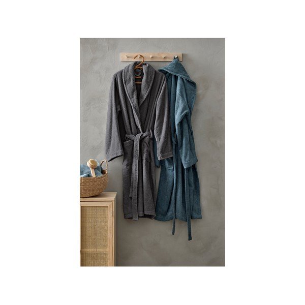 Sivi kućni ogrtač od organskog pamuka Södahl, veličina L/XL-image-2