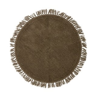 Smeđi vuneni okrugli tepih ø 110 cm Lenea - Bloomingville