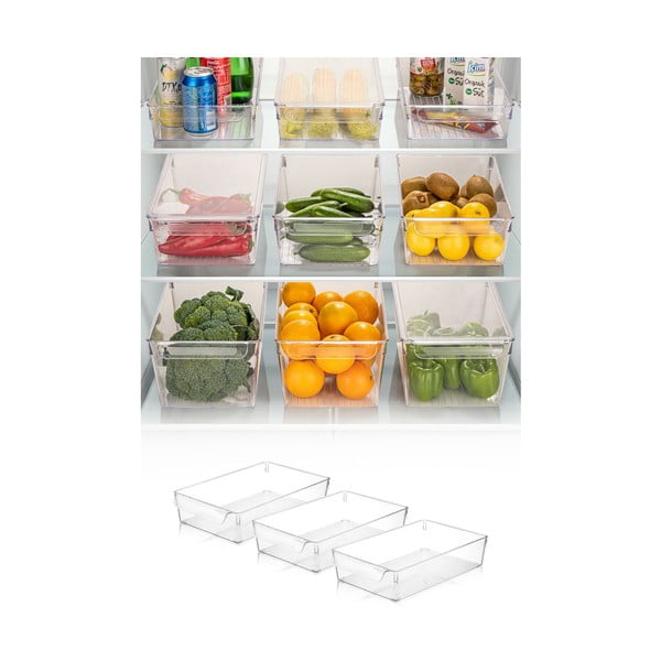 Plastični organizator za hladnjak 3 kom - Hermia-image-1