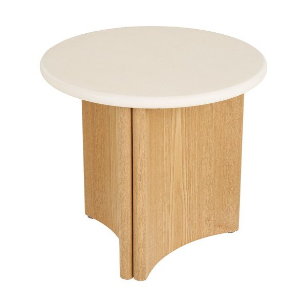 Okrugao pomoćni stol s betonskom pločom stola ø 50 cm Motril – House Nordic-image-4