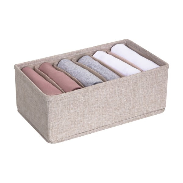 Bež organizator ladica s pretincima Bigso Box of Sweden Drawer, 16,5 x 11 cm-image-3