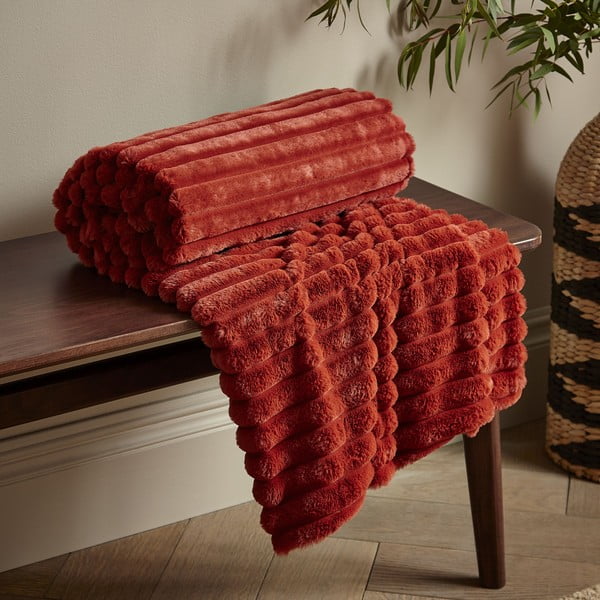 Deka od mikropliša 130x170 cm Cosy Ribbed – Catherine Lansfield-image-1