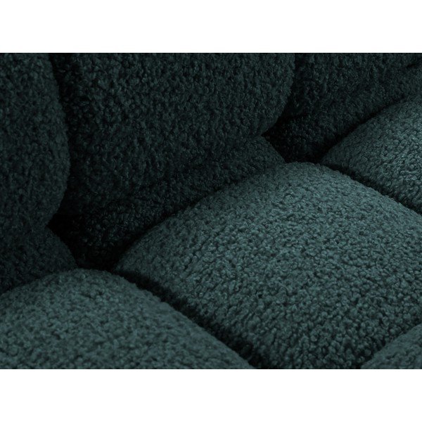 Petrolej zelena sofa od bouclé tkanine 188 cm – Micadoni -image-3