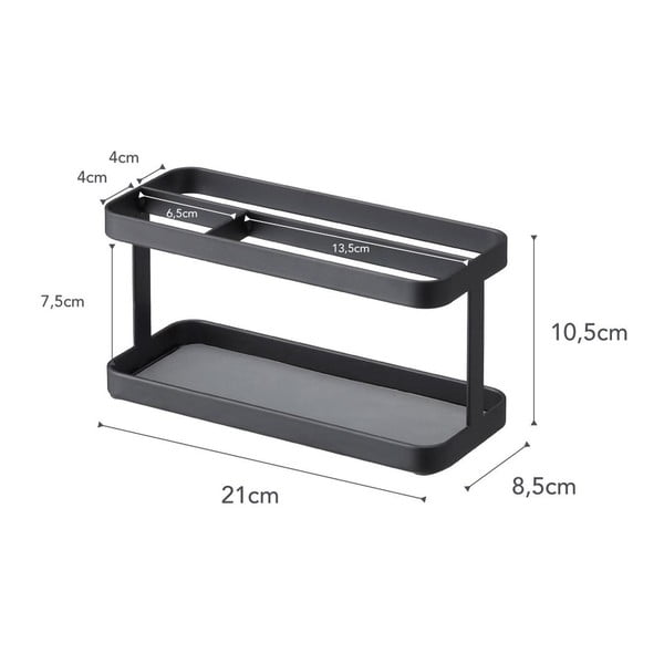 Crni višenamjenski stalak YAMAZAKI Tower Rack-image-3