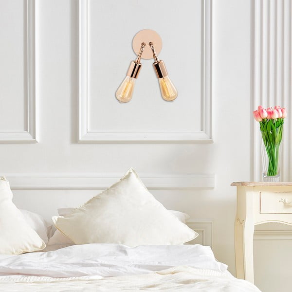 Zidna lampa u bakrenoj boji Harput – Opviq lights-image-1