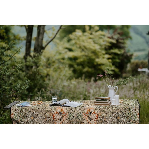 Bež stolnjak s lanom Tierra Bella Morris, 140 x 250 cm-image-1