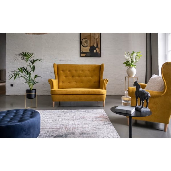 Žuta  sofa 150 cm Aros – ELTAP-image-2
