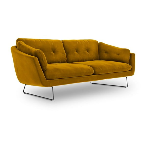 Žuta baršunasta sofa Windsor & Co Sofas Gravity-image-2