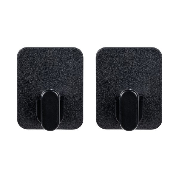 Crne plastične kuke u setu 2 kom s postavljanjem bez bušenja Parma – Allstar-image-3