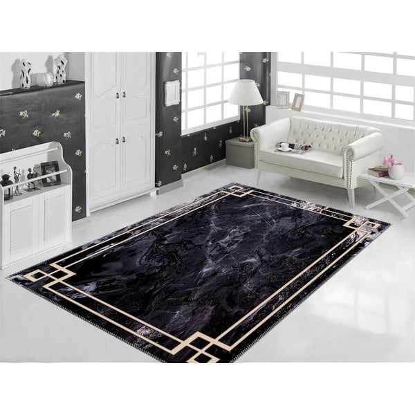 Crni tepih Vitaus Willow, 160 x 230 cm-image-1