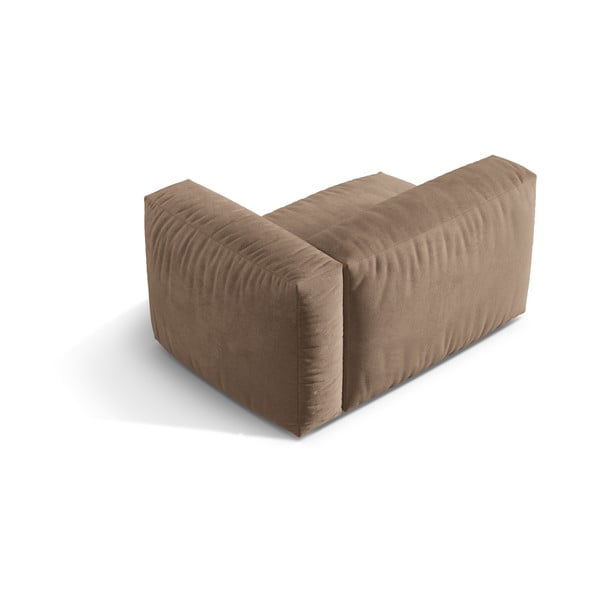 Svjetlo smeđa baršunasti modularna sjedeća garnitura (s desnim kutom) Martina – Micadoni -image-2